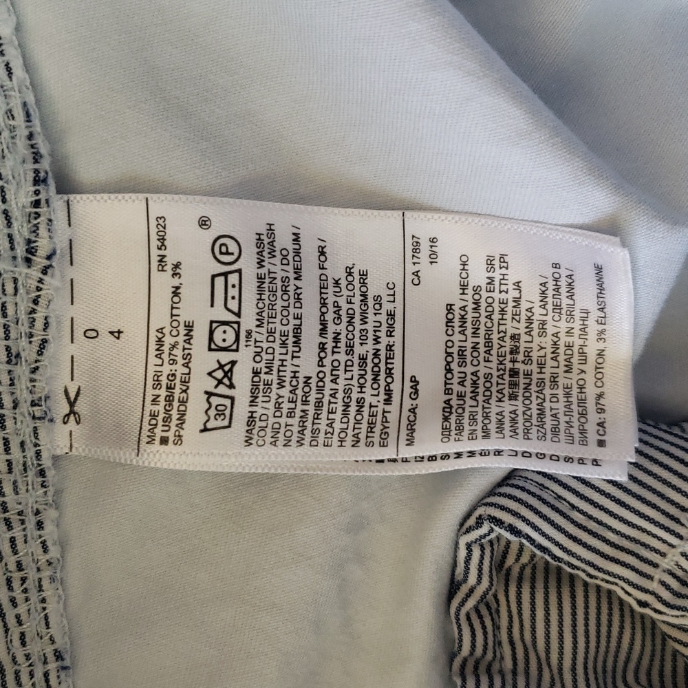 GAP Girlfriend Chino Pants Size 0 - Picture 12 of 14